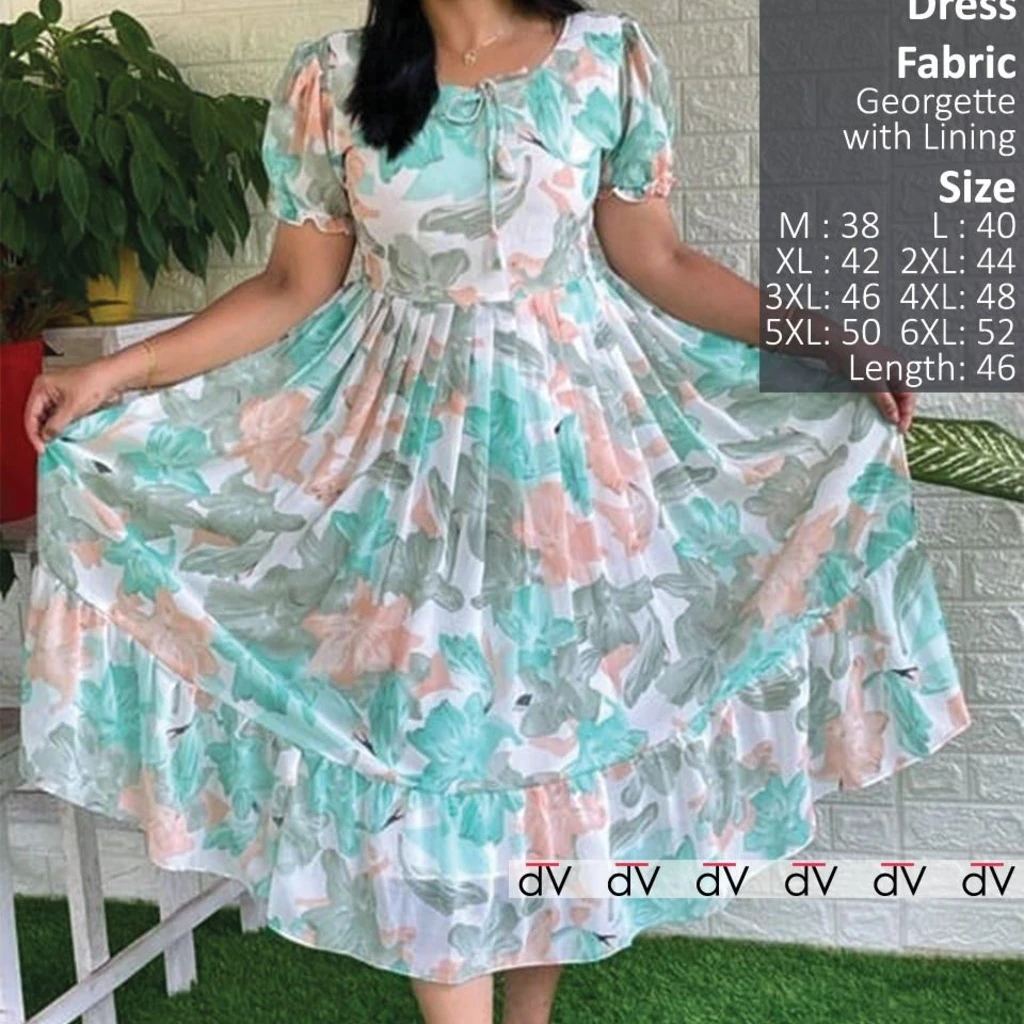 PLEATED DRESS 3XL &  4XL
