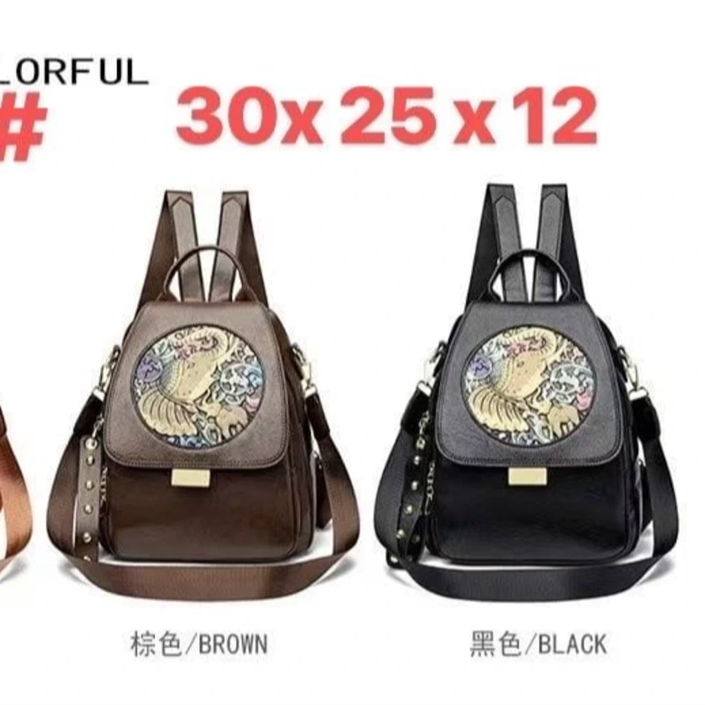 HIGH QUALITY IMPORTED LADY PU LEATHER BACKPACK