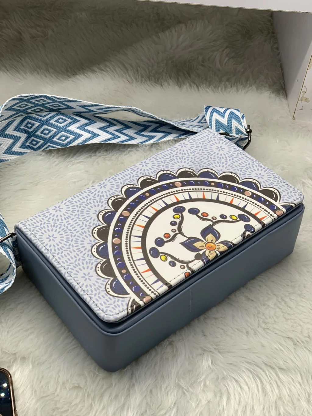 Printed Design Sling Bag For Women And Girls