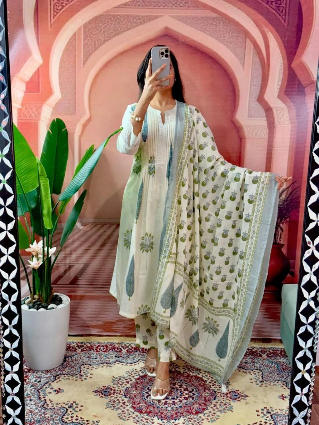 BEAUTIFUL cotton 60 60    kurti pant  duptta