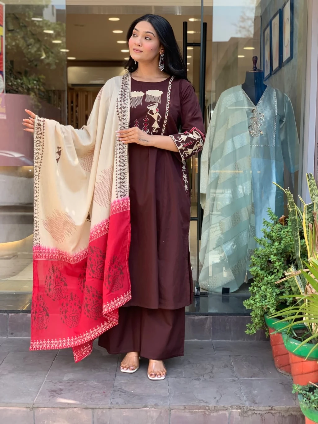 This elegant flaired suit  The perfect of traditional wear