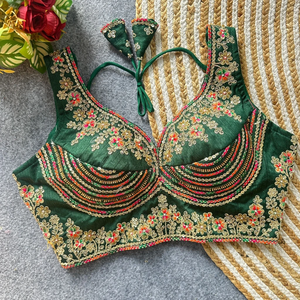 SABYASACHI INSPIRED BEADS WORK BLOUSE