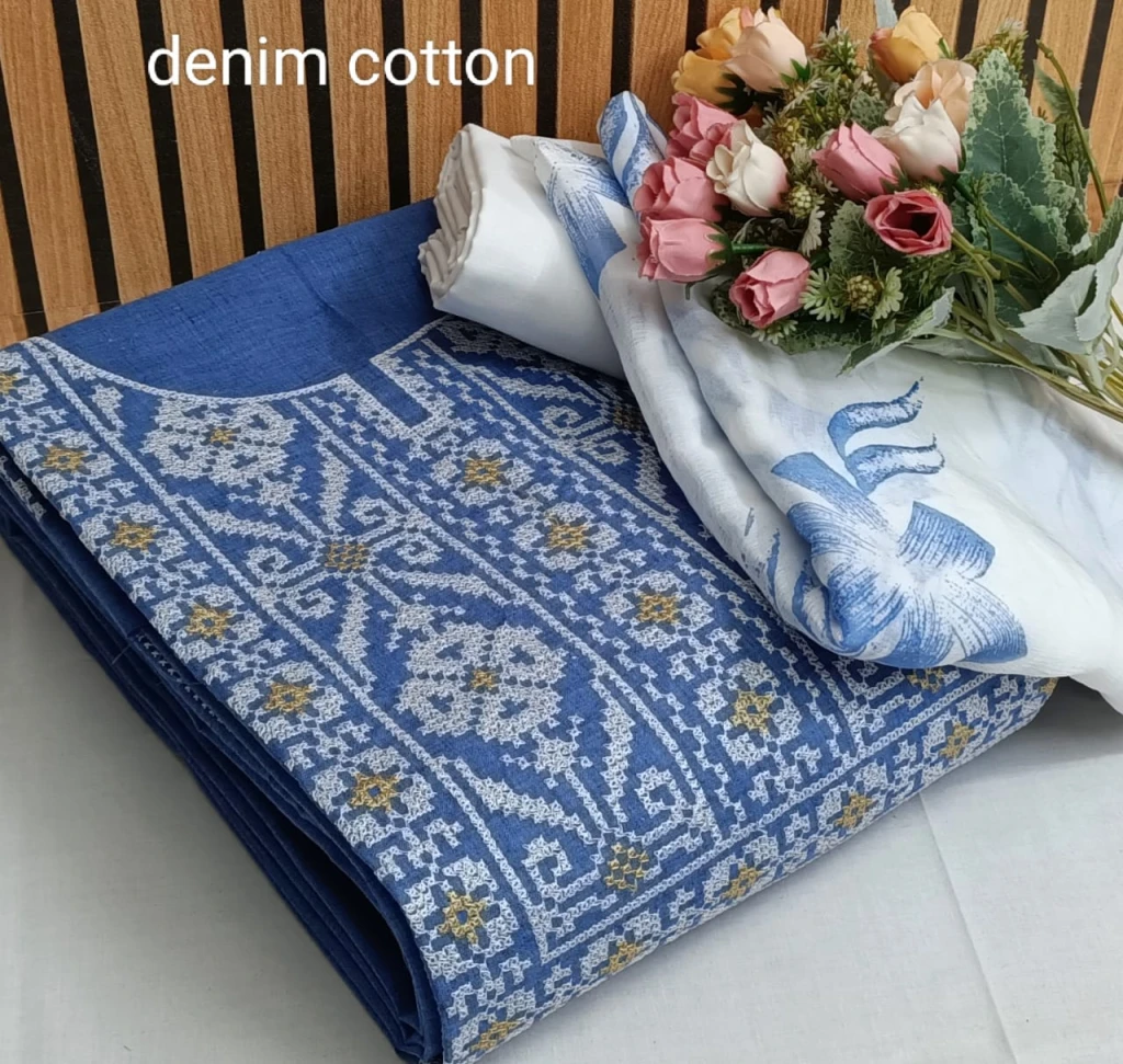 denim cotton Nack work