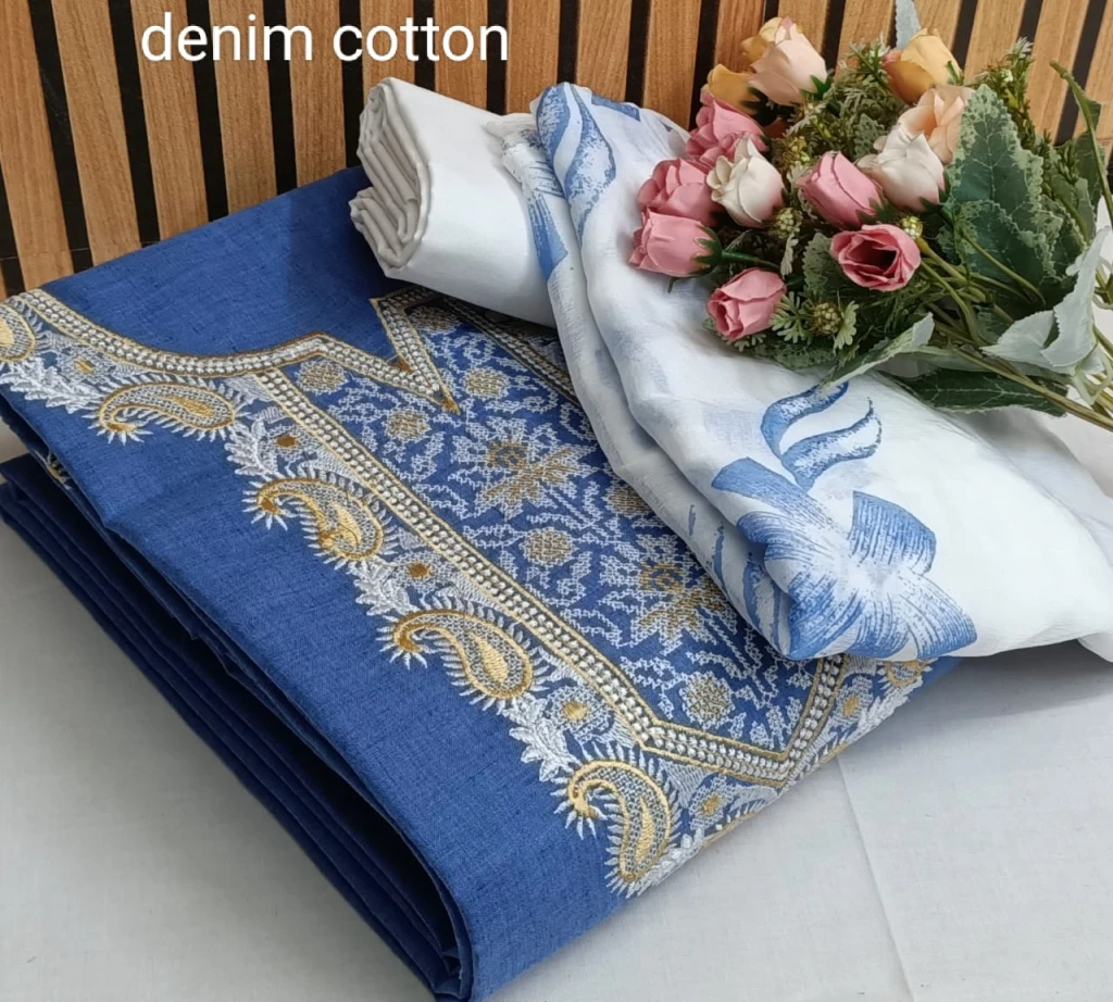 denim cotton Nack work