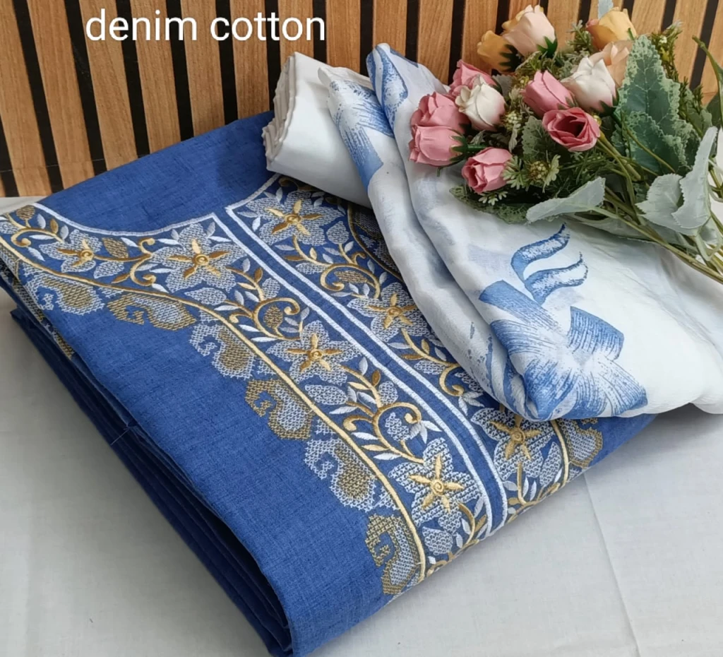 denim cotton Nack work
