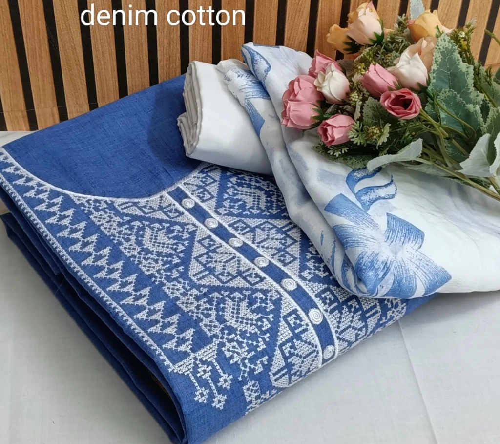 denim cotton Nack work