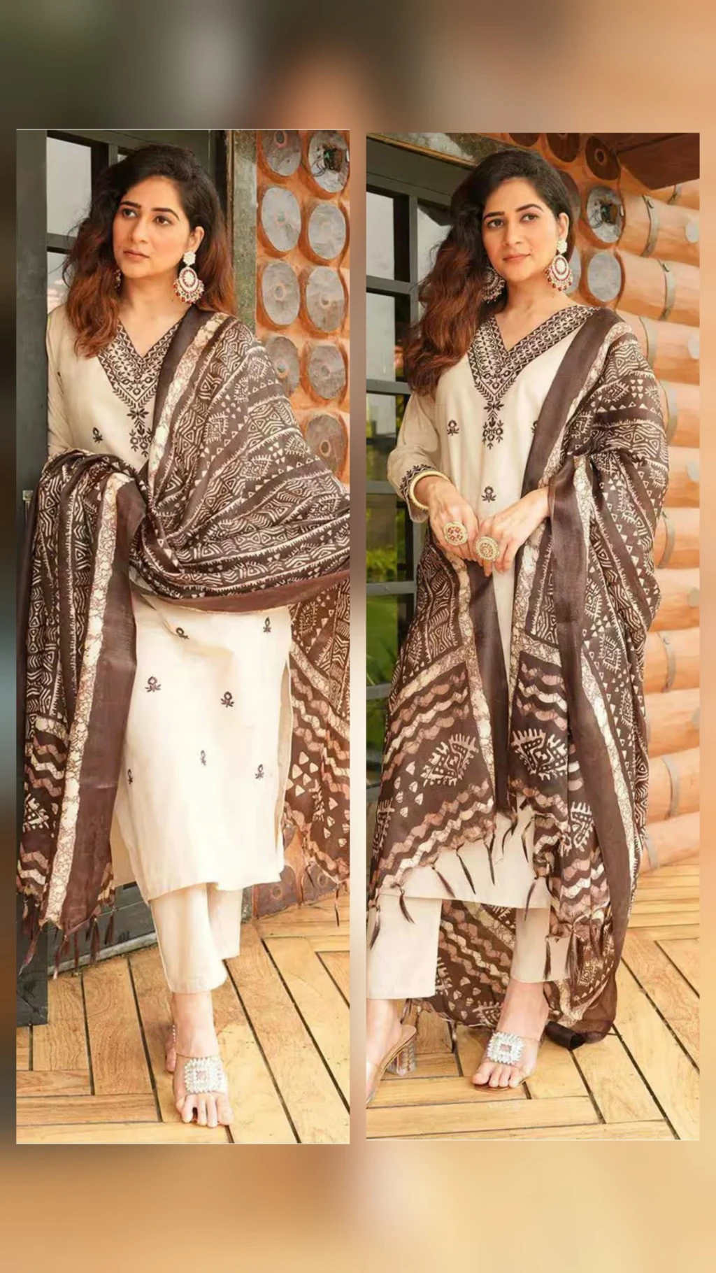 Launching New  signer Pure LILAN Top With Pent  Dupatta Set