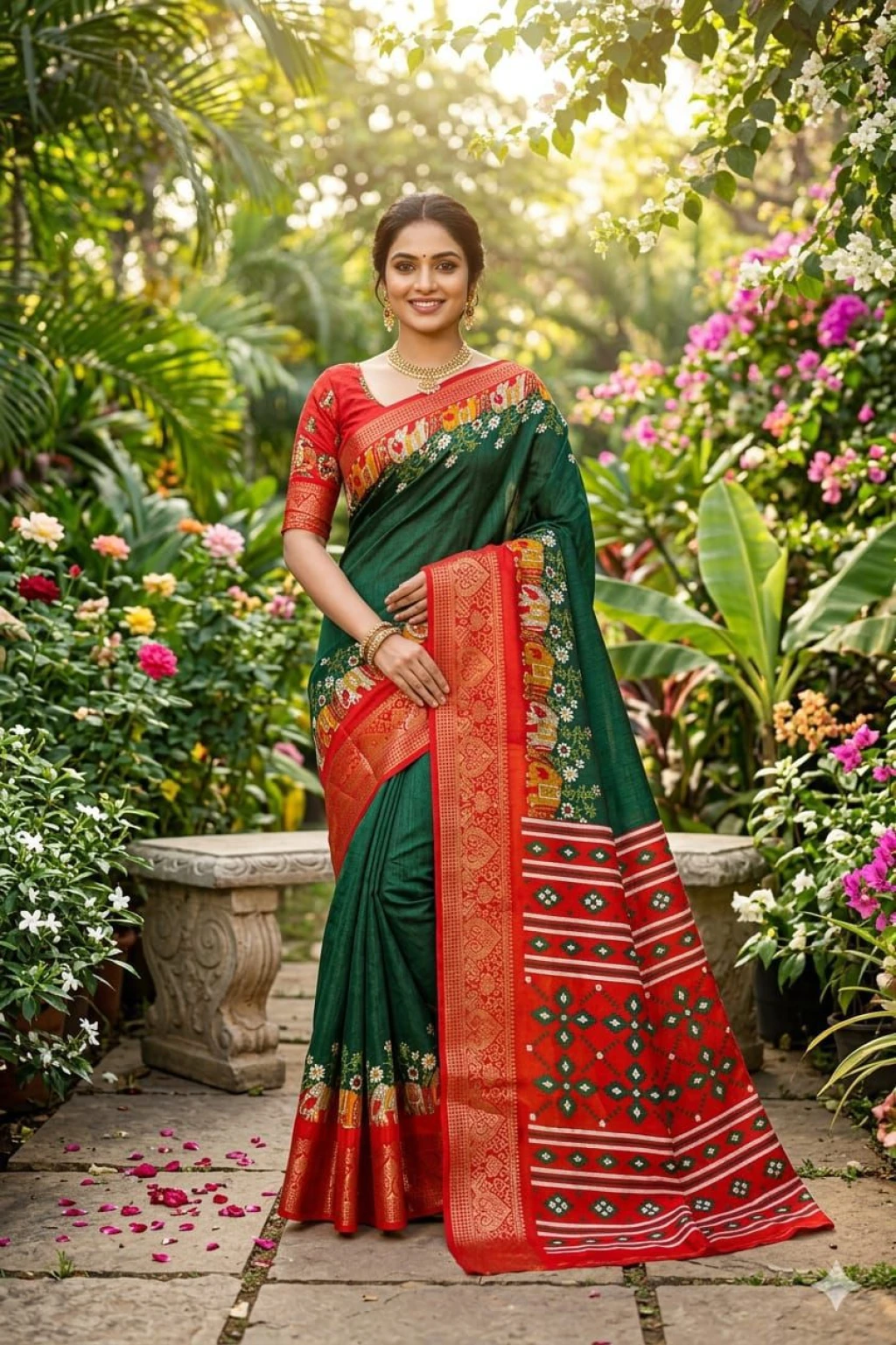 Dola silk saree For Intimate And Big Fat Indian Weddings