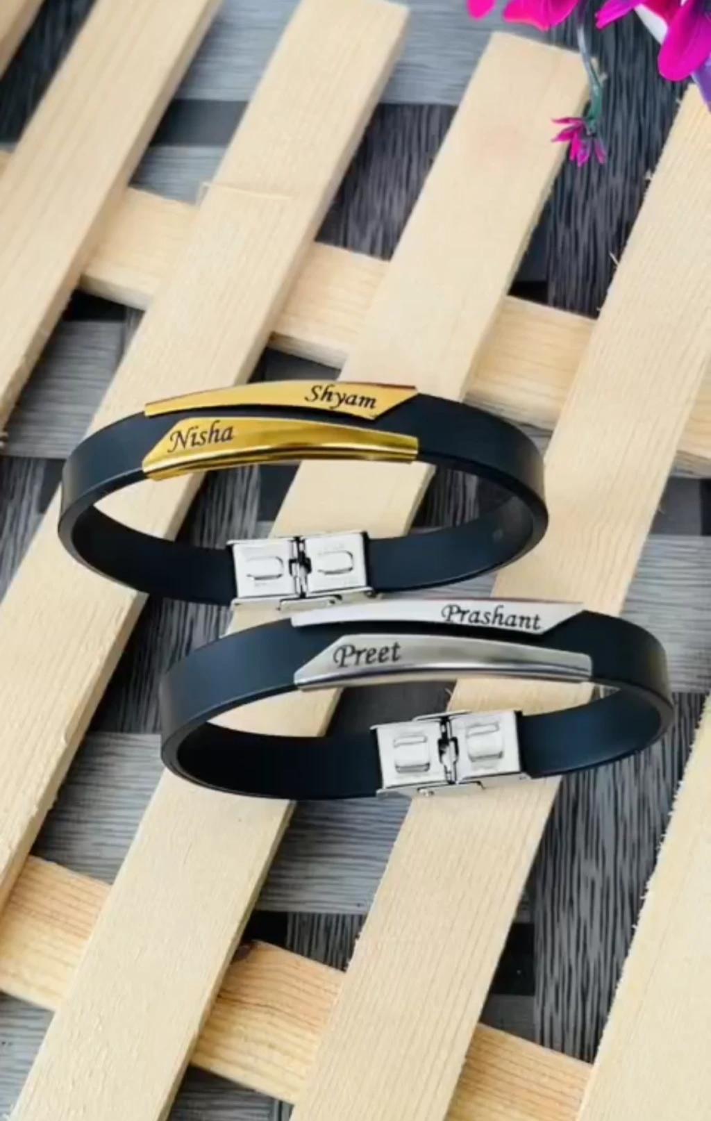 Double name bracelet