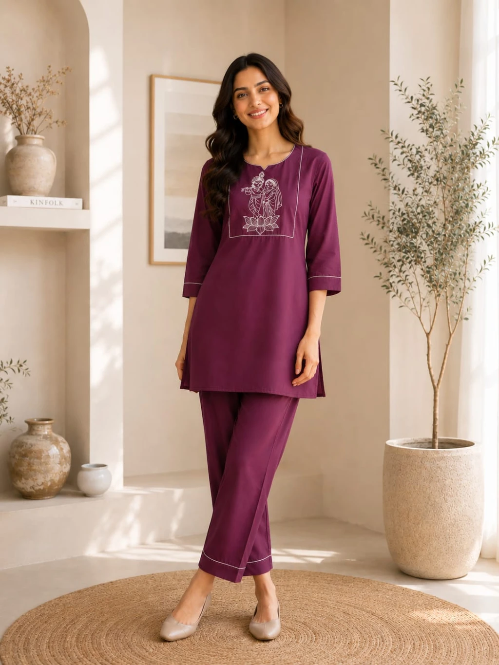 Premium  SALAB COTTON Kurti Set