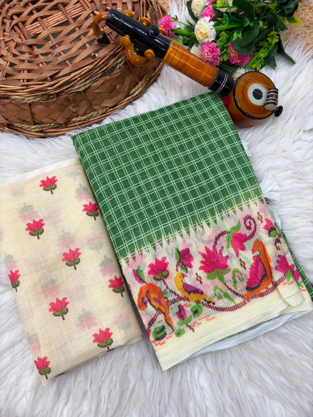 Premium Soft Linen Saree