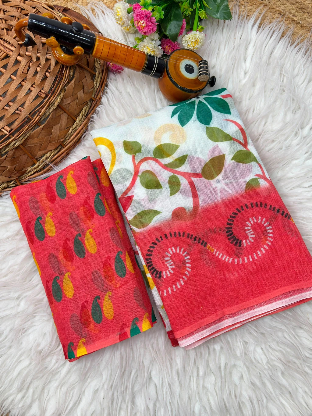 Premium Soft Linen Saree