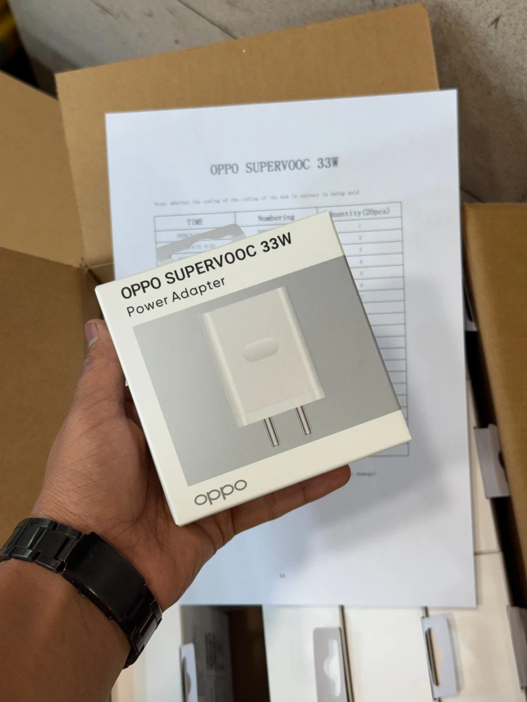 Oppo 33 watt chine pack