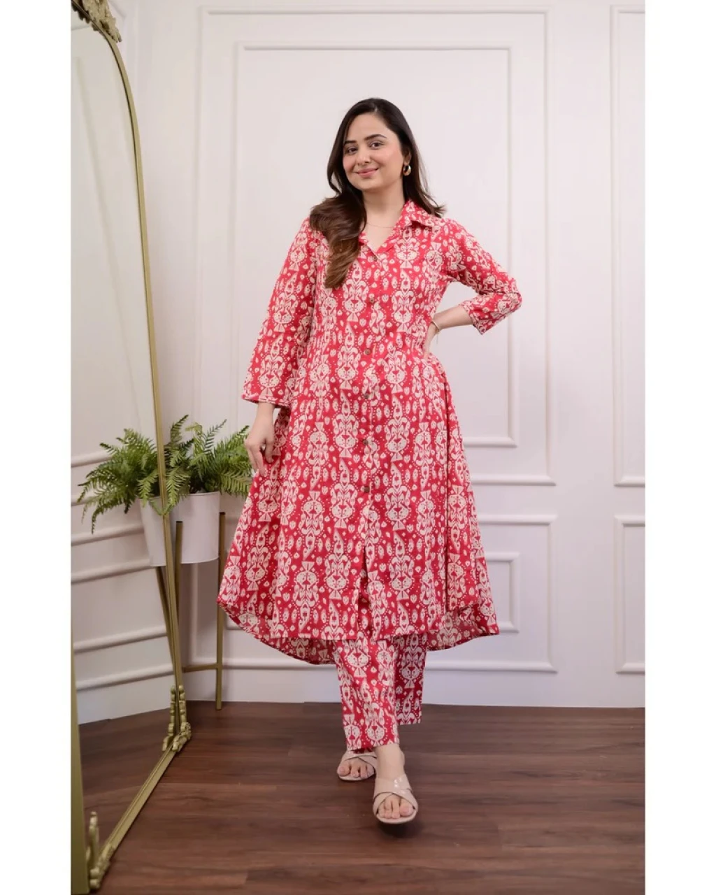Cotton kurti pant set